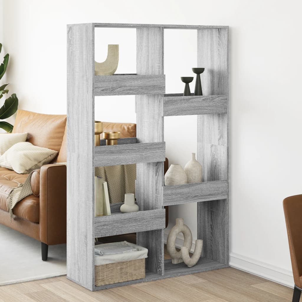vidaXL Séparateur de pièce Gris Sonoma 100x33x155,5 cm Bois d'ingénierie