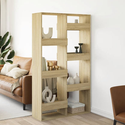 vidaXL Séparateur de pièce Chêne Sonoma 100x33x175 cm Bois d'ingénierie