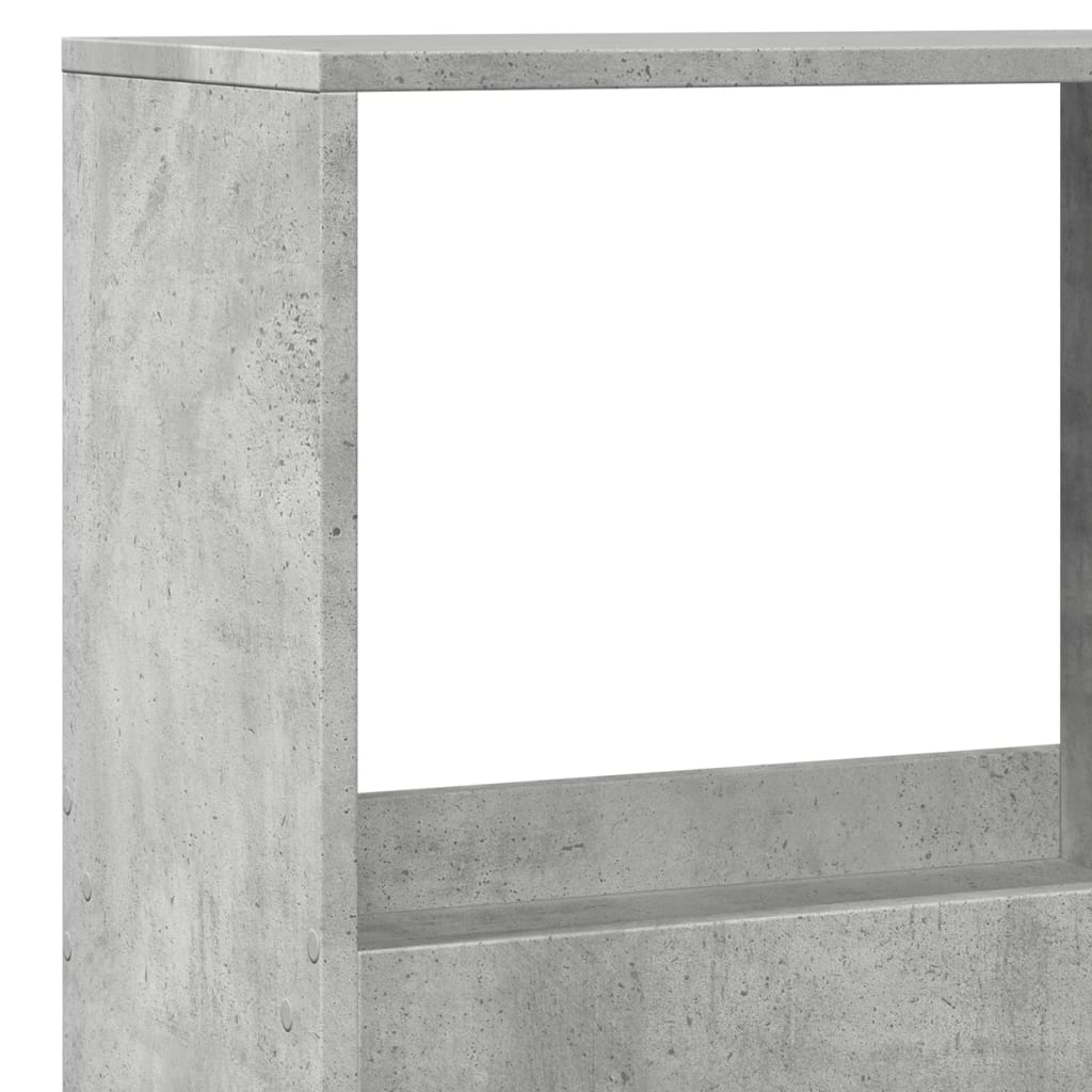 vidaXL Raumteiler Betongrau 100x33x175 cm Holzwerkstoff