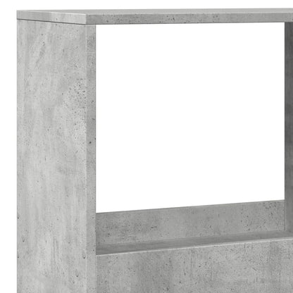 vidaXL Raumteiler Betongrau 100x33x175 cm Holzwerkstoff