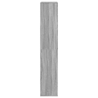 vidaXL Raumteiler Grau Sonoma 100x33x175 cm Holzwerkstoff