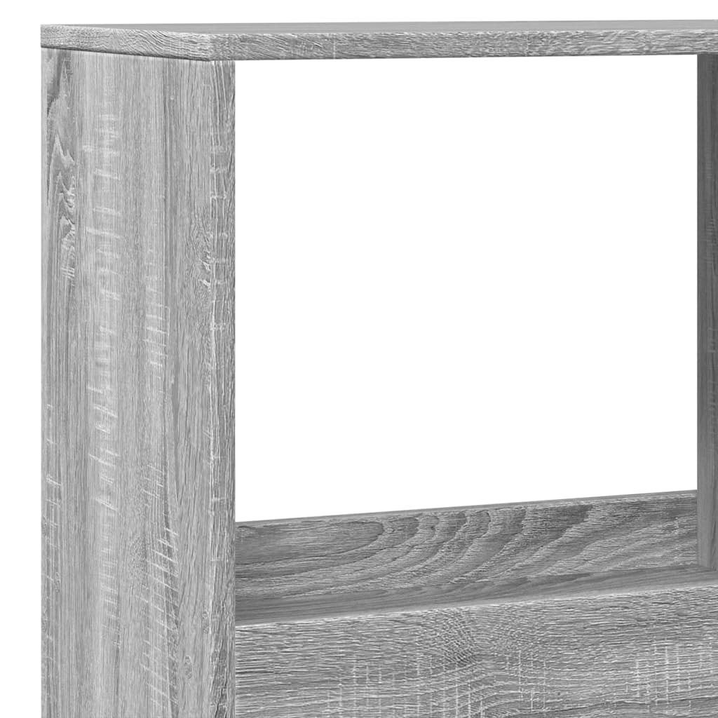 vidaXL Raumteiler Grau Sonoma 100x33x175 cm Holzwerkstoff