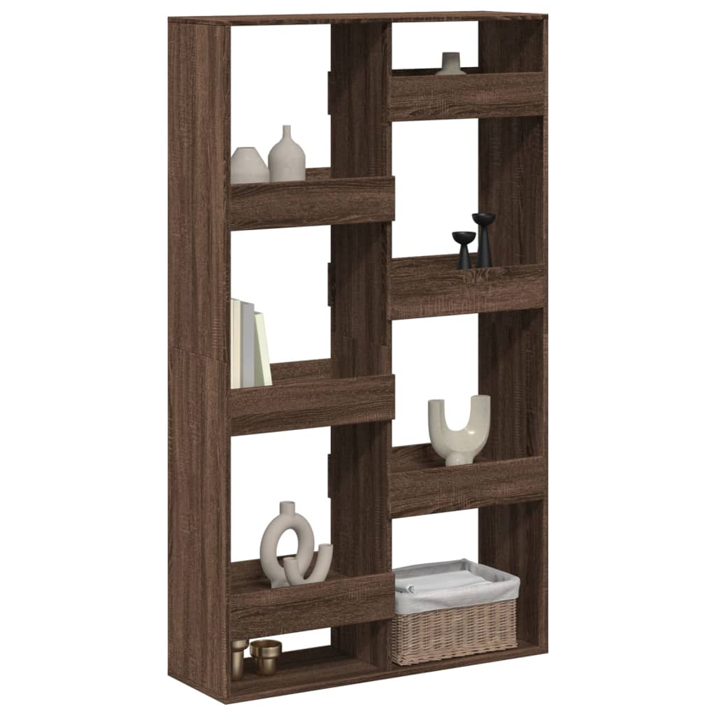 vidaXL Raumteiler Braun Eichen-Optik 100x33x175 cm Holzwerkstoff