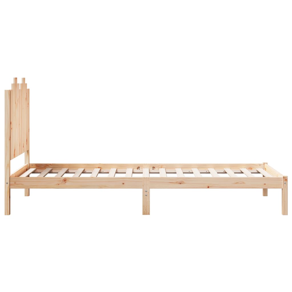 vidaXL Massivholzbett Extra Lang ohne Matratze 100x210 cm