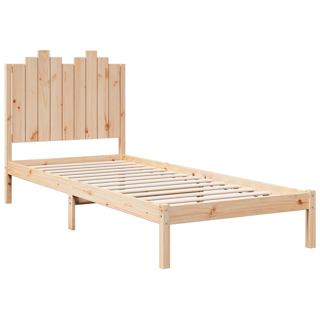 vidaXL Massivholzbett Extra Lang ohne Matratze 100x220 cm