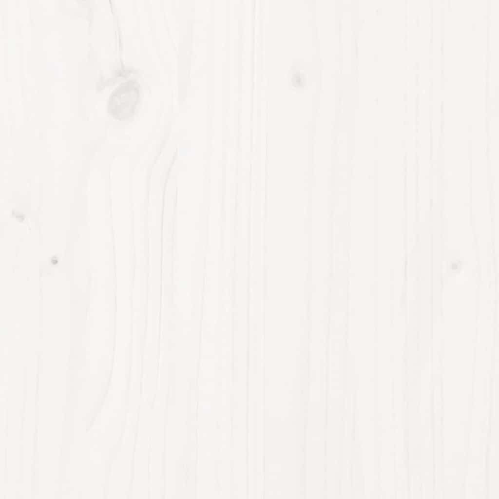 Massivholzbett Extra Lang ohne Matratze Weiß 140x220 cm