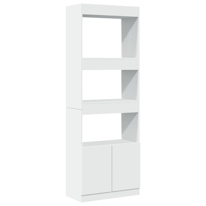 vidaXL Buffet haut blanc 63x33x180 cm Aggloméré