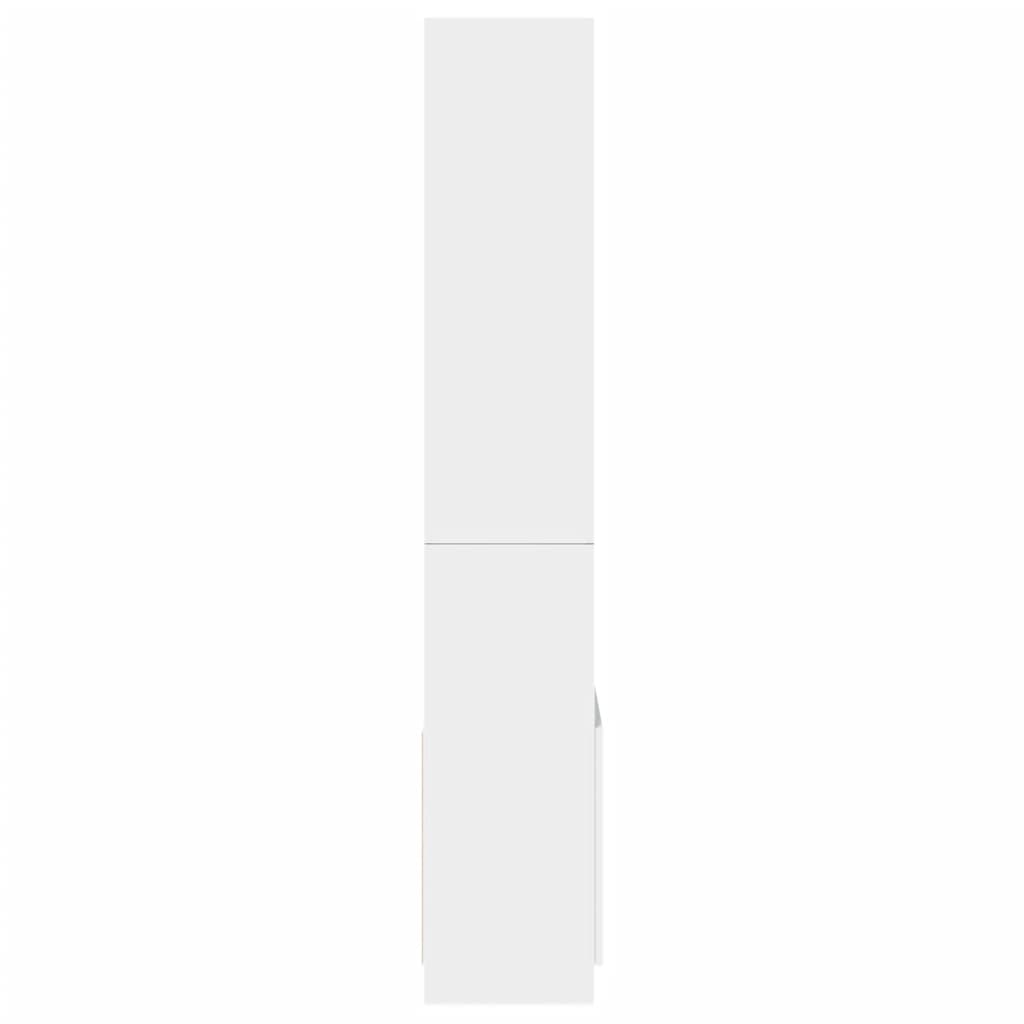 vidaXL Buffet haut blanc 63x33x180 cm Aggloméré
