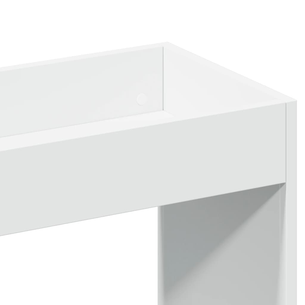 vidaXL Buffet haut blanc 63x33x180 cm Aggloméré