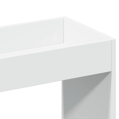 vidaXL Buffet haut blanc 63x33x180 cm Aggloméré