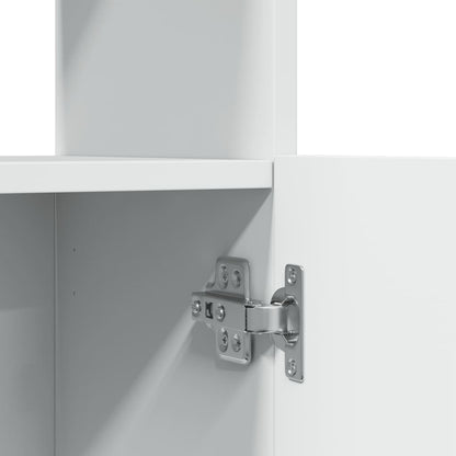 vidaXL Buffet haut blanc 63x33x180 cm Aggloméré