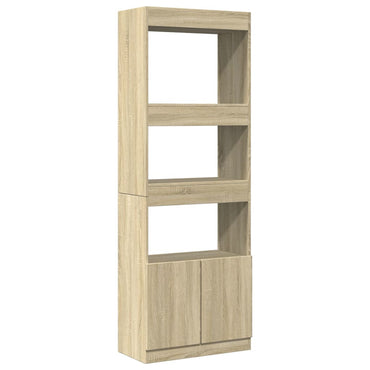 vidaXL Bahut haut 63x33x180 cm chêne Sonoma en bois d'ingénierie