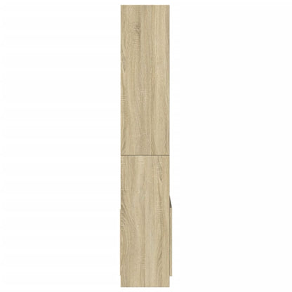 vidaXL Highboard 63x33x180 cm Sonoma-Eiche Holzwerkstoff