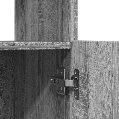 vidaXL Highboard Grau Sonoma 92x33x140 cm Holzwerkstoff