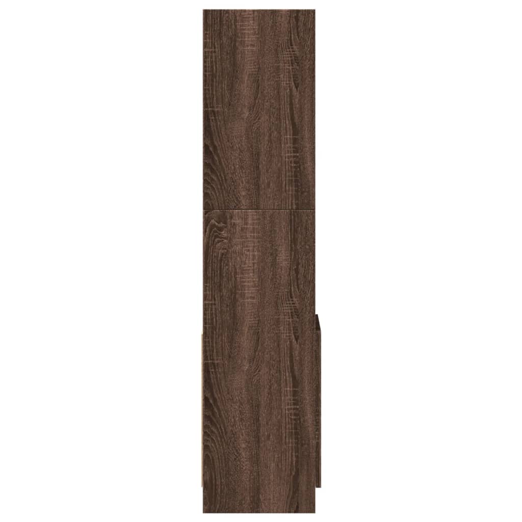 vidaXL Highboard Braun Eichen-Optik 92x33x140 cm Holzwerkstoff