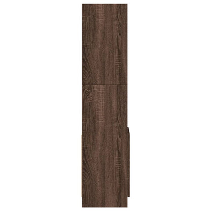 vidaXL Highboard Braun Eichen-Optik 92x33x140 cm Holzwerkstoff