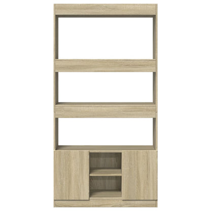 vidaXL Buffet haut chêne Sonoma 92x33x180 cm Aggloméré