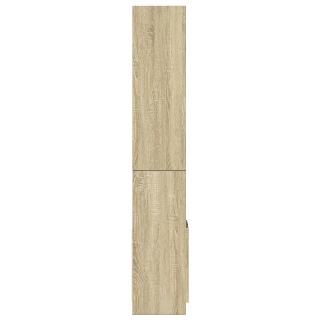 vidaXL Buffet haut chêne Sonoma 92x33x180 cm Aggloméré