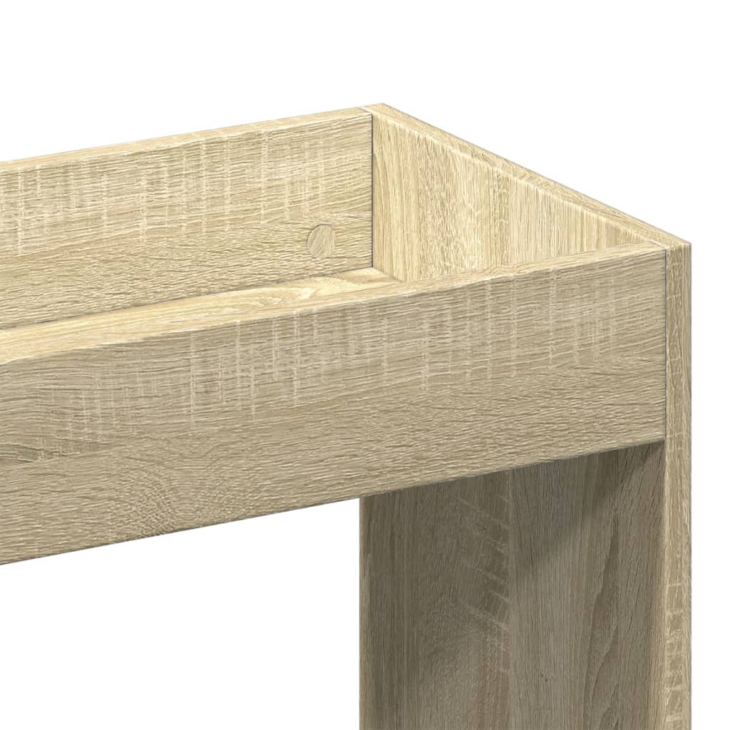 vidaXL Buffet haut chêne Sonoma 92x33x180 cm Aggloméré