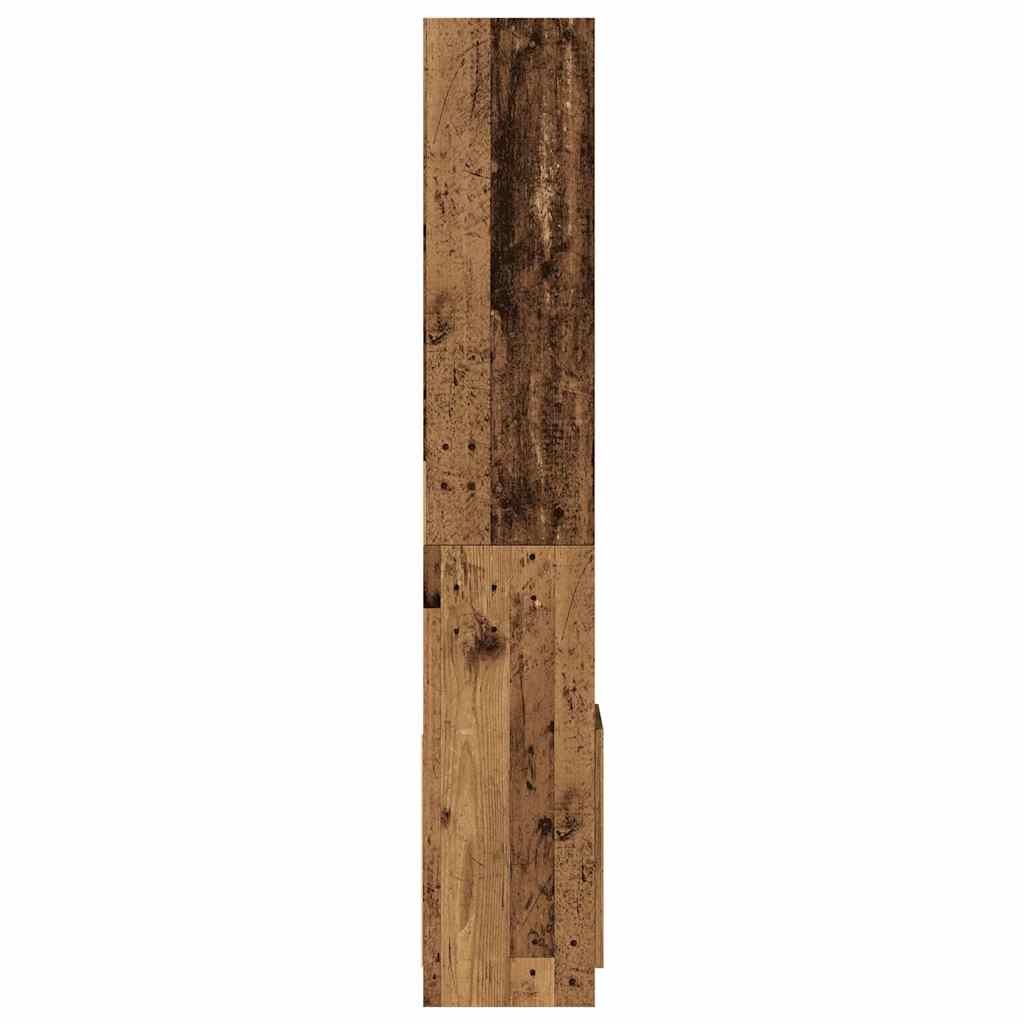 vidaXL Highboard aspect bois de récupération 92x33x180 cm bois d'ingénierie