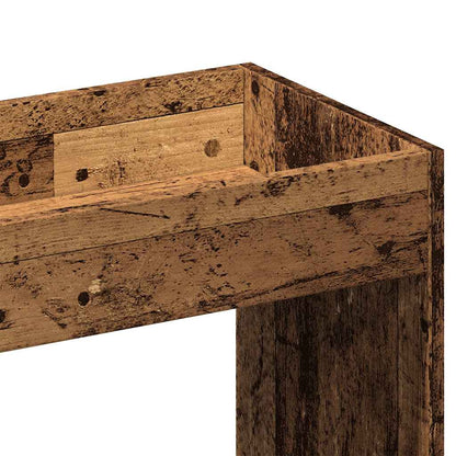 vidaXL Highboard aspect bois de récupération 92x33x180 cm bois d'ingénierie