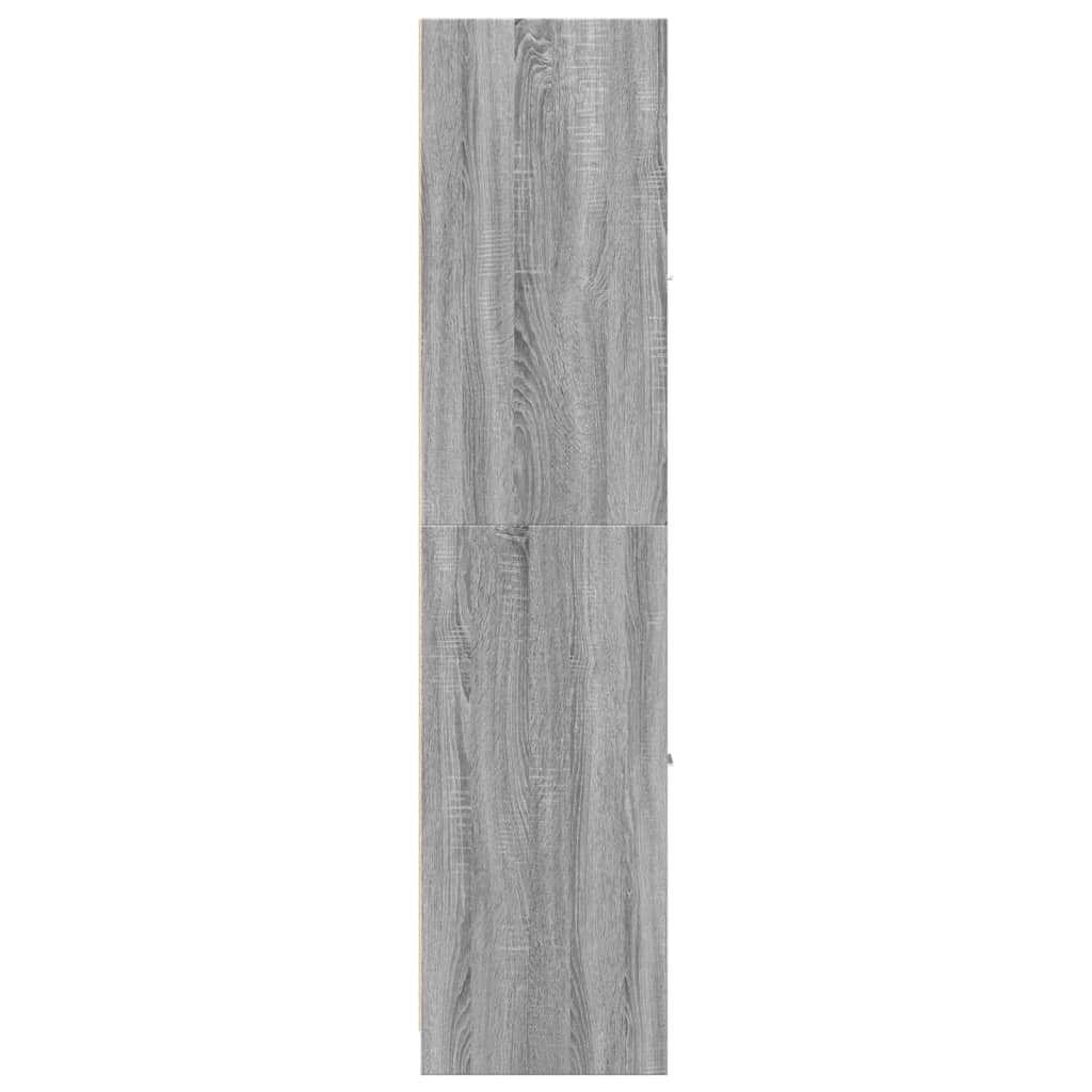 vidaXL Apothekerschrank Grau Sonoma 30x41x174,5 cm Holzwerkstoff