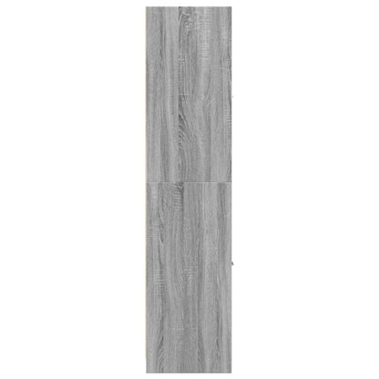 vidaXL Apothekerschrank Grau Sonoma 30x41x174,5 cm Holzwerkstoff