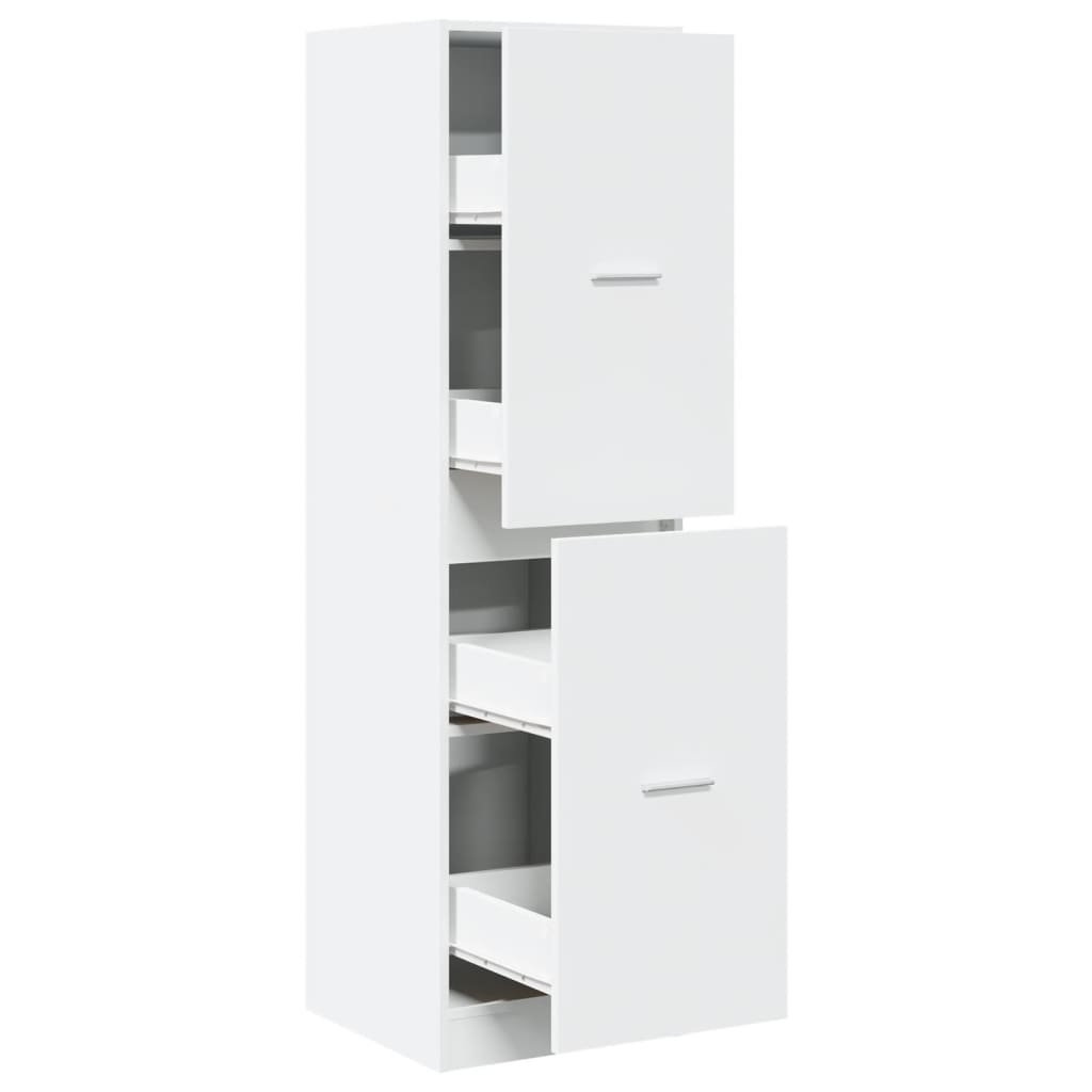 vidaXL Armoire de pharmacie blanche 40x41x144,5 cm Bois d'ingénierie