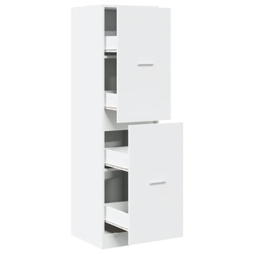 vidaXL Armoire de pharmacie blanche 40x41x144,5 cm Bois d'ingénierie
