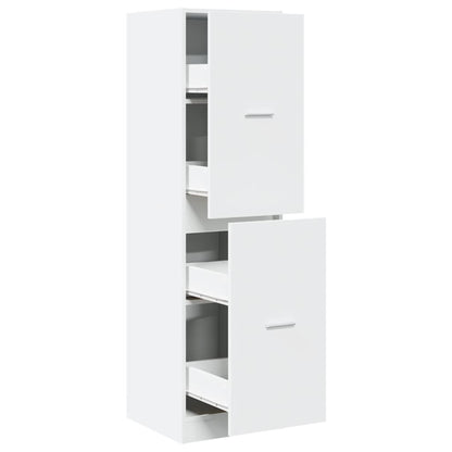 vidaXL Armoire de pharmacie blanche 40x41x144,5 cm Bois d'ingénierie
