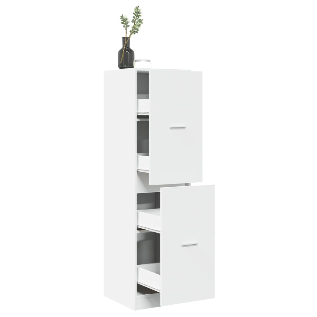 vidaXL Armoire de pharmacie blanche 40x41x144,5 cm Bois d'ingénierie