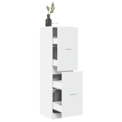 vidaXL Armoire de pharmacie blanche 40x41x144,5 cm Bois d'ingénierie