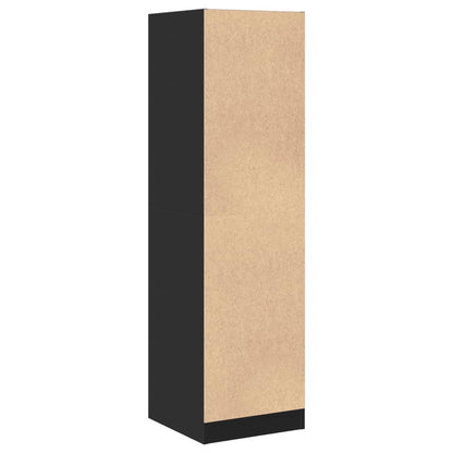 vidaXL Armoire de pharmacien noire 40x41x144,5 cm Bois d'ingénierie