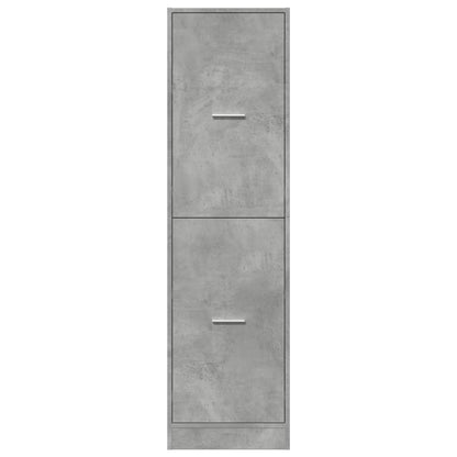 vidaXL Apothekerschrank Betongrau 40x41x144,5 cm Holzwerkstoff