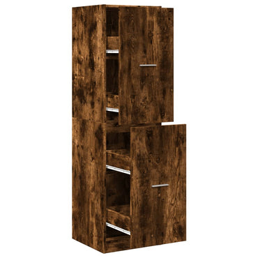 vidaXL Armoire de pharmacien chêne fumé 40x41x144,5 cm bois d'ingénierie