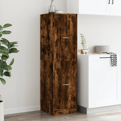 vidaXL Armoire de pharmacien chêne fumé 40x41x144,5 cm bois d'ingénierie