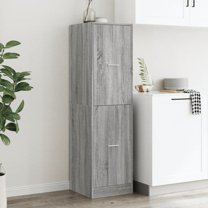 vidaXL Armoire de pharmacie Gris Sonoma 40x41x144,5 cm Bois d'ingénierie