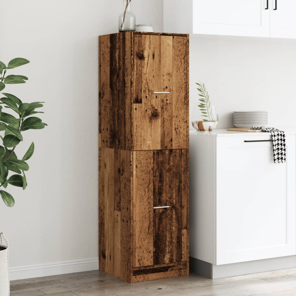 vidaXL Armoire de pharmacie aspect bois de récupération 40x41x144,5 cm Bois d'ingénierie