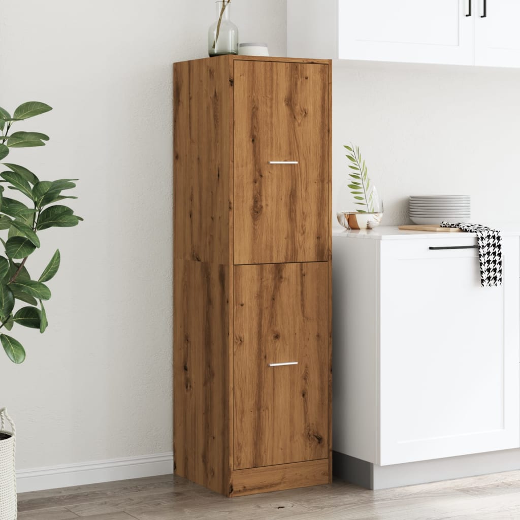 vidaXL Apothekerschrank Artisan-Eiche 40x41x144,5 cm Holzwerkstoff