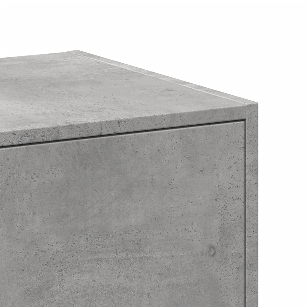 vidaXL Apothekerschrank Betongrau 40x41x174,5 cm Holzwerkstoff
