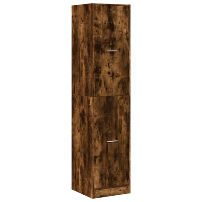 vidaXL Apothekerschrank Räuchereiche 40x41x174,5 cm Holzwerkstoff