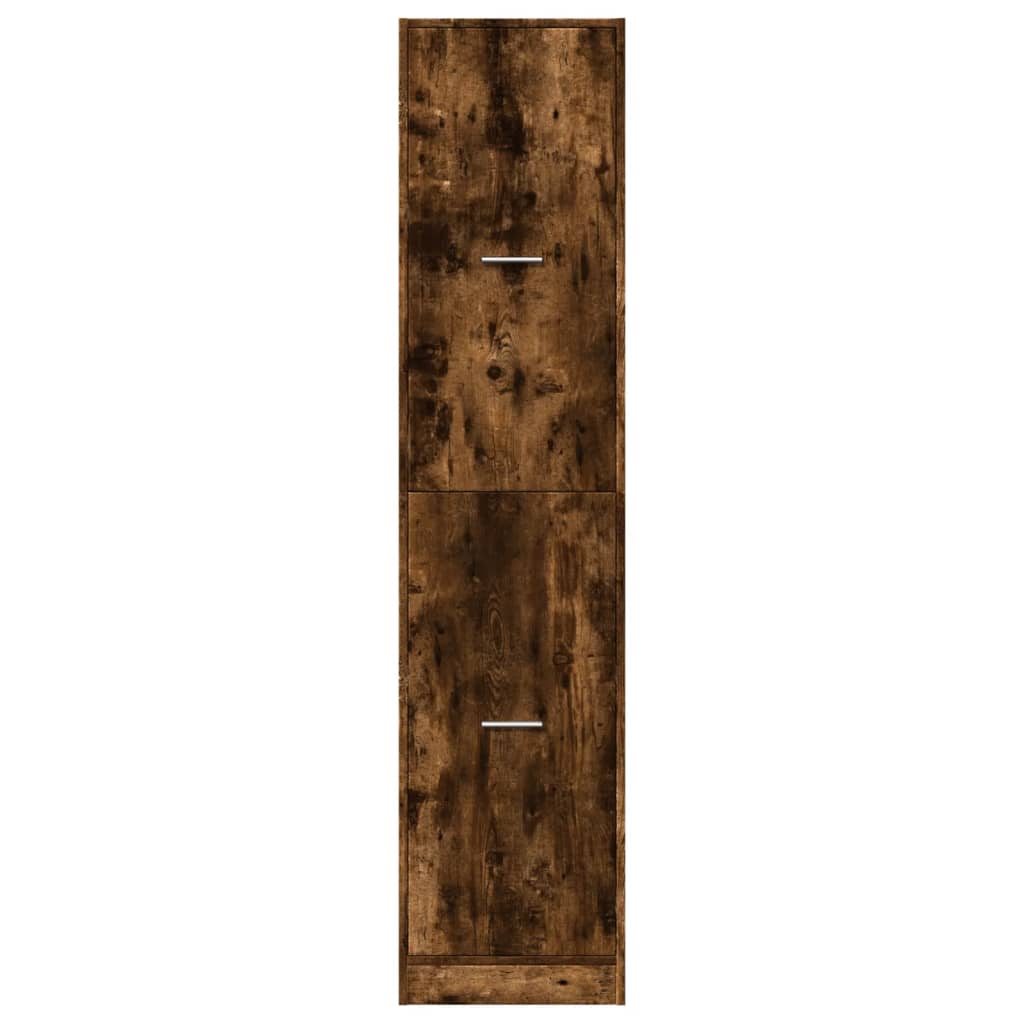 vidaXL Apothekerschrank Räuchereiche 40x41x174,5 cm Holzwerkstoff