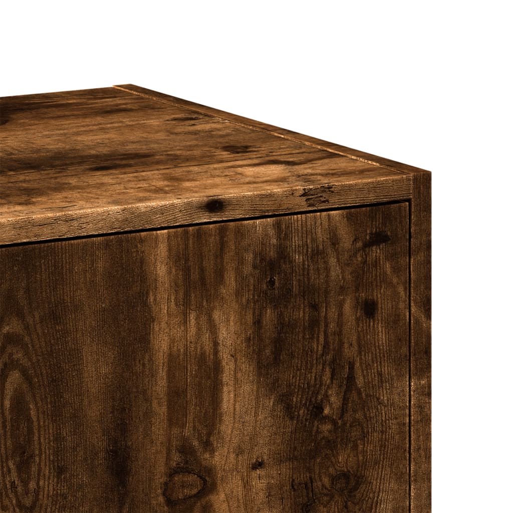 vidaXL Apothekerschrank Räuchereiche 40x41x174,5 cm Holzwerkstoff
