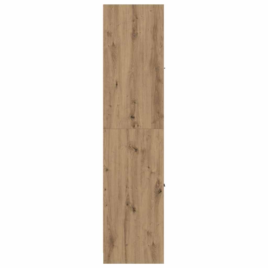 vidaXL Apothekerschrank Artisan-Eiche 40x41x174,5 cm Holzwerkstoff