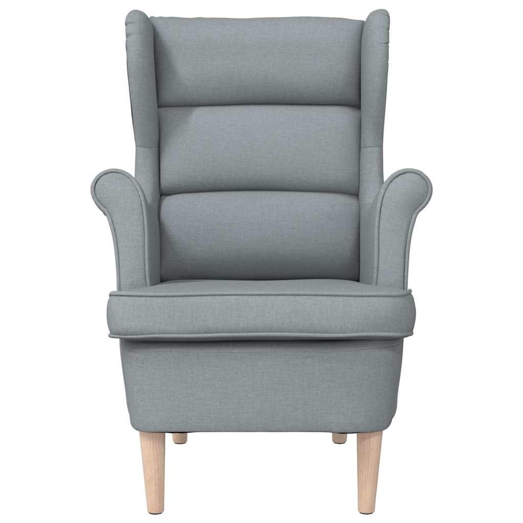 vidaXL Sessel Hellgrau 74x84x100 cm Stoff