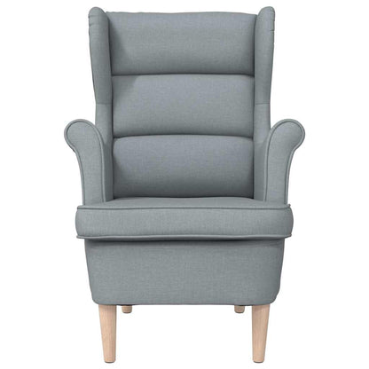 vidaXL Sessel Hellgrau 74x84x100 cm Stoff