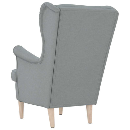 vidaXL Sessel Hellgrau 74x84x100 cm Stoff