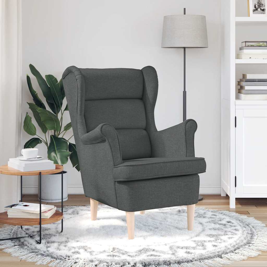 vidaXL Sessel Dunkelgrau 74x84x100 cm Stoff