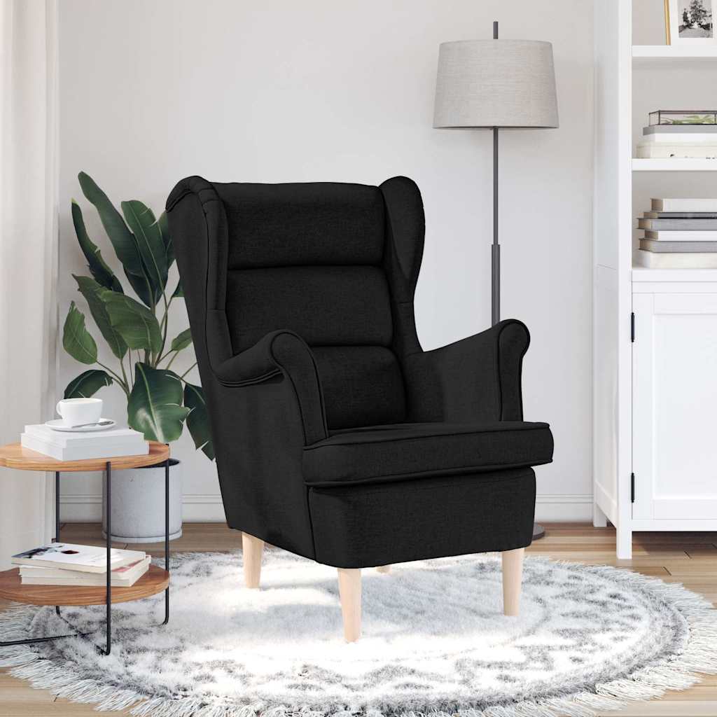vidaXL Sessel Schwarz 74x84x100 cm Stoff