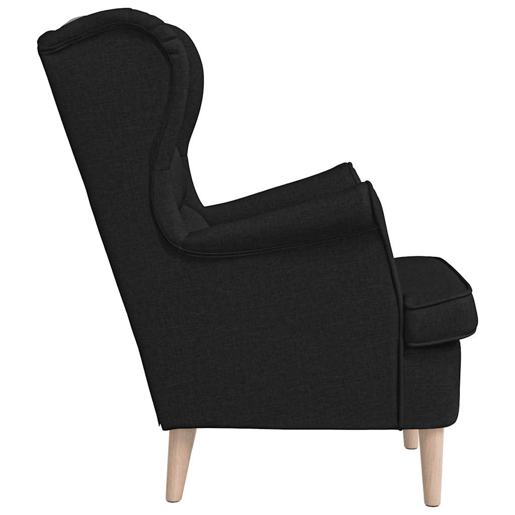 vidaXL Sessel Schwarz 74x84x100 cm Stoff